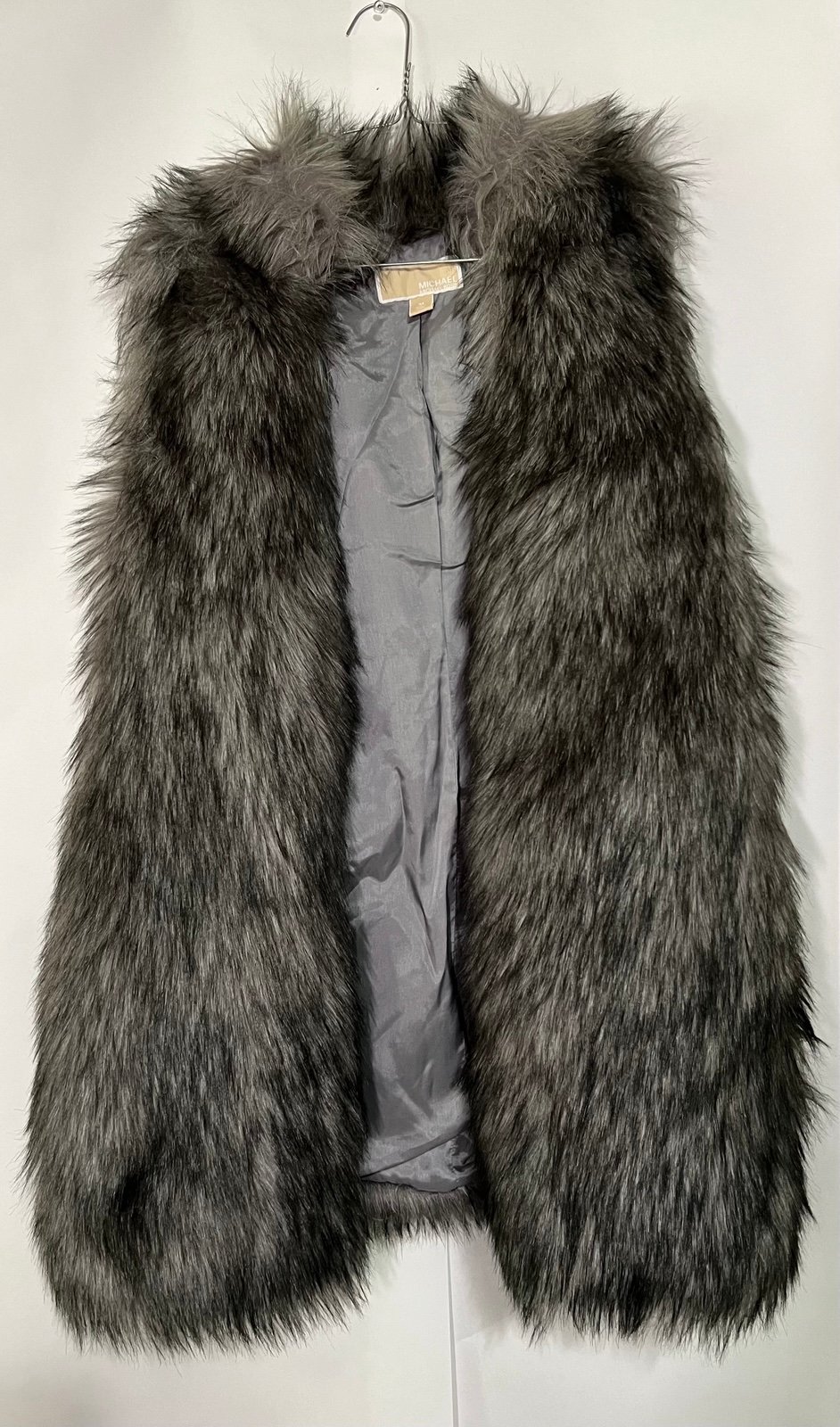 Michael Kors Faux Coyote Fur Vest SZ Medium