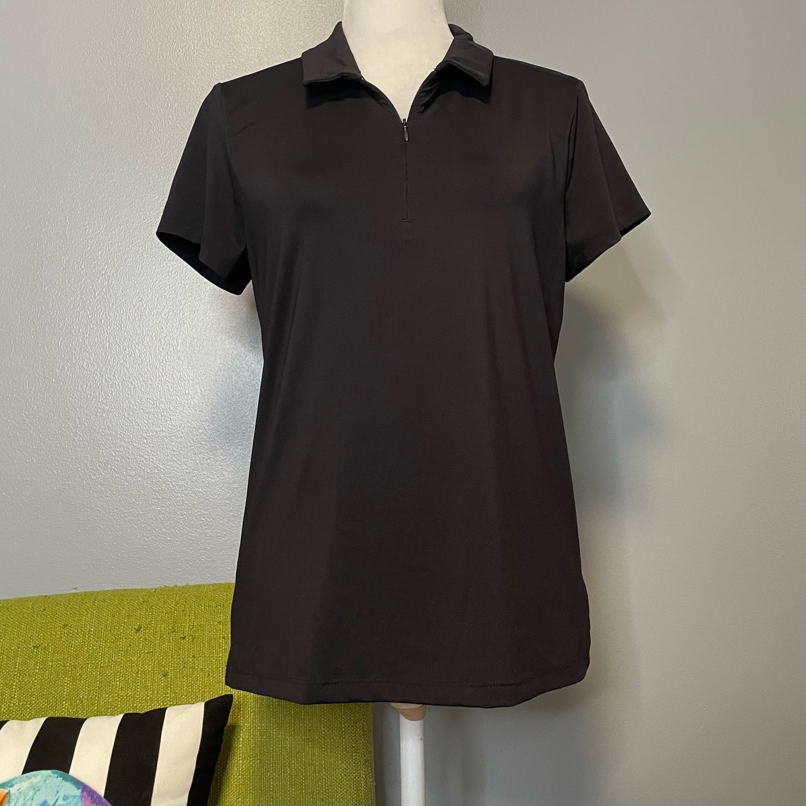 Tommy Bahama Black Short Sleeve Golf Polo Shirt