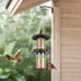 2-Tier Bird Feeder with Sure-Lock Cap and Hanging Hook, Wild Bird Feeders - 4.5