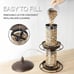 2-Tier Bird Feeder with Sure-Lock Cap and Hanging Hook, Wild Bird Feeders - 4.5