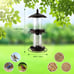 2-Tier Bird Feeder with Sure-Lock Cap and Hanging Hook, Wild Bird Feeders - 4.5