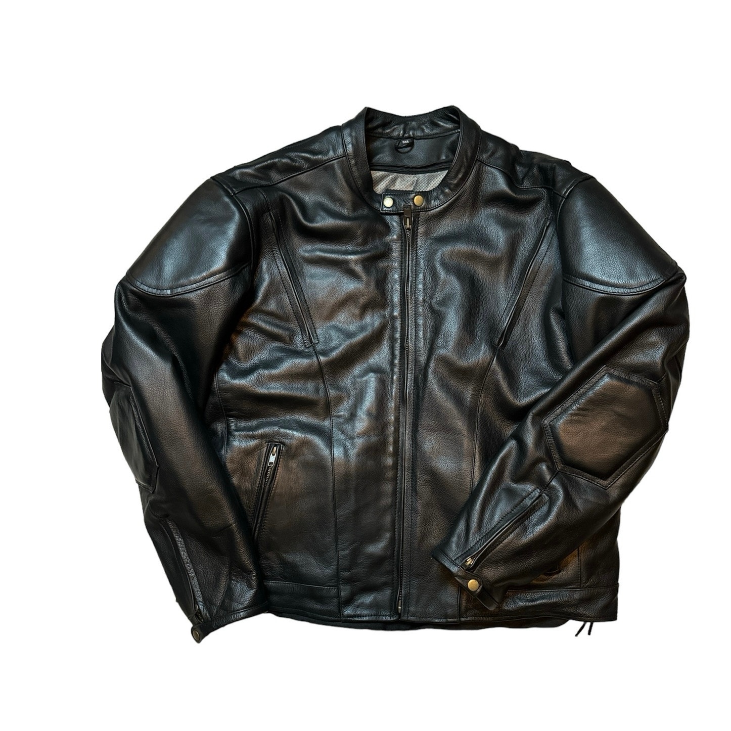X-Element Advanced Motorcycle Gear Zip Out Leather Jacket
