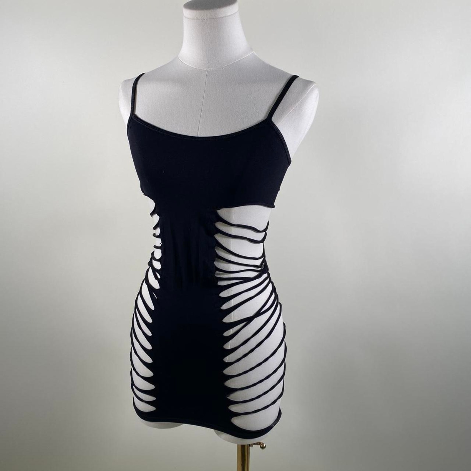 Vintage bodycon cut out mini dress
