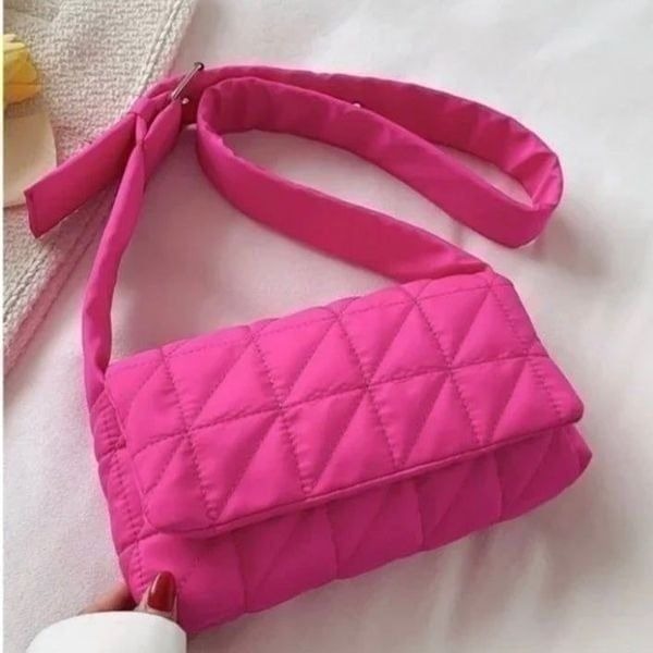 Pink Quilted Shoulder Bag Crossbody Purse Nwt