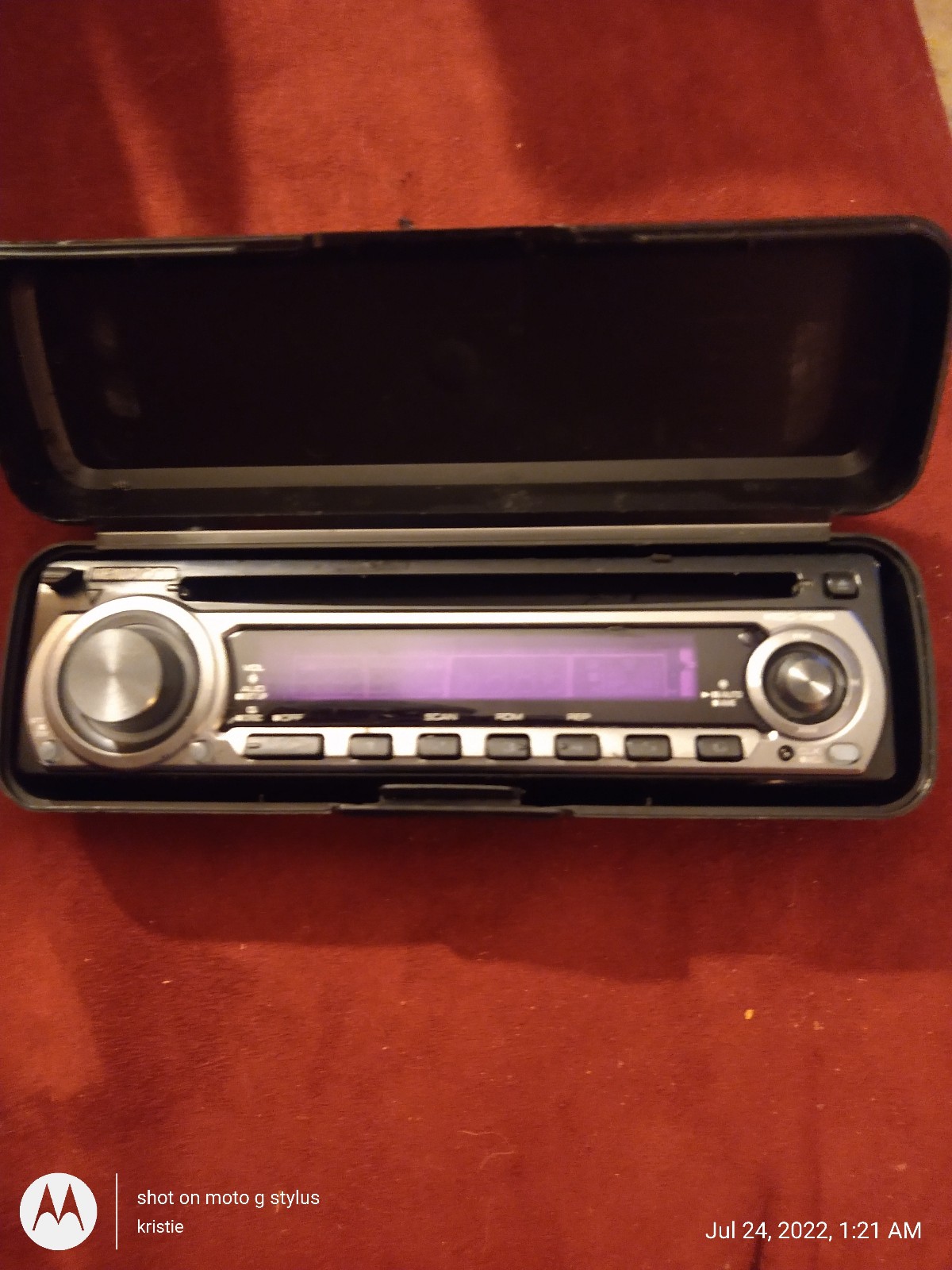 Replacement face for a Kennywood car stereo