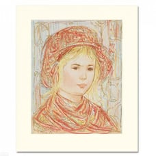 Edna Hibel Signed Liv Limited Edition 12x14 Serigraph (LOA) Retail 300