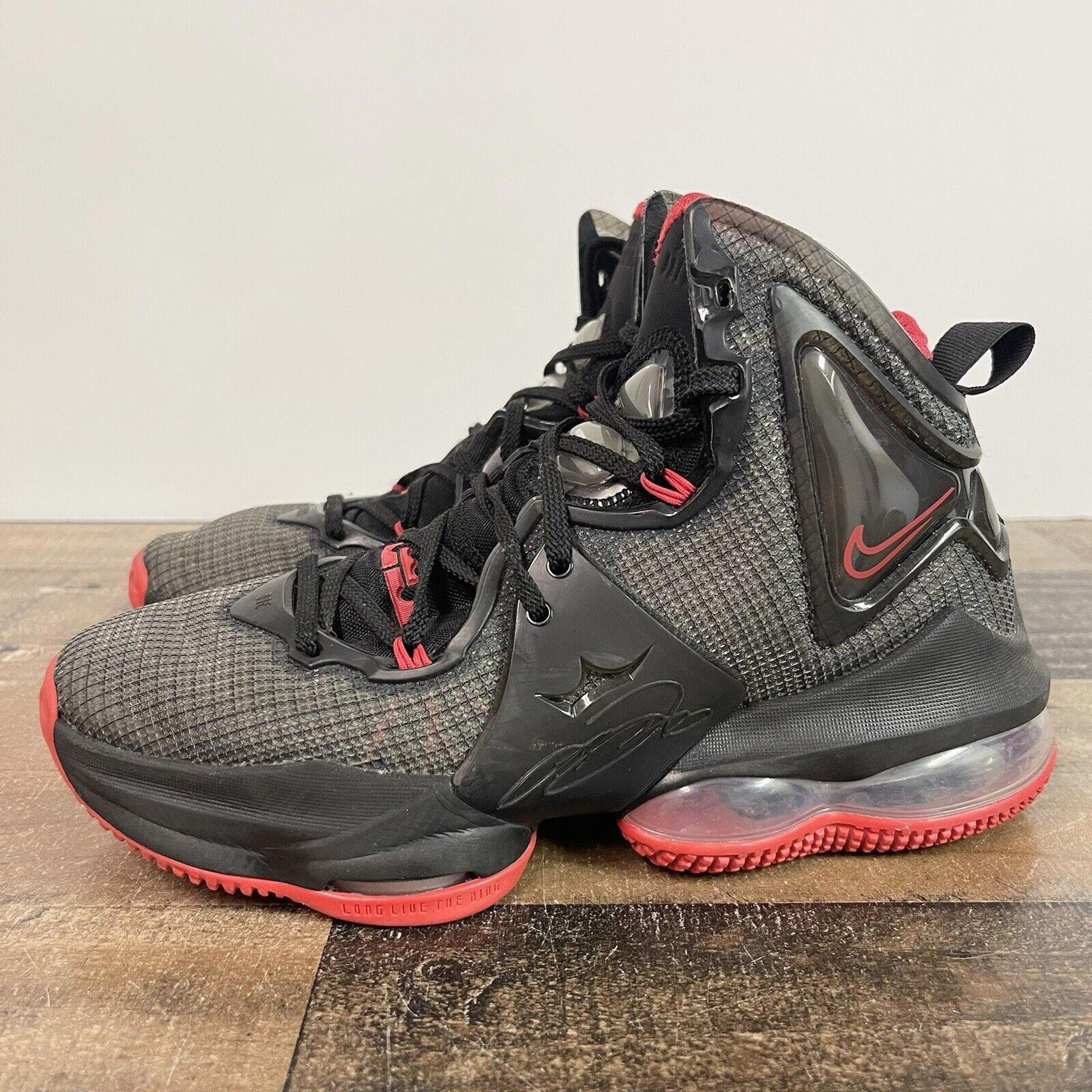 Nike Lebron 19 GS Bred Size 5Y / 6.5 Wmns Black Red DD0418-011