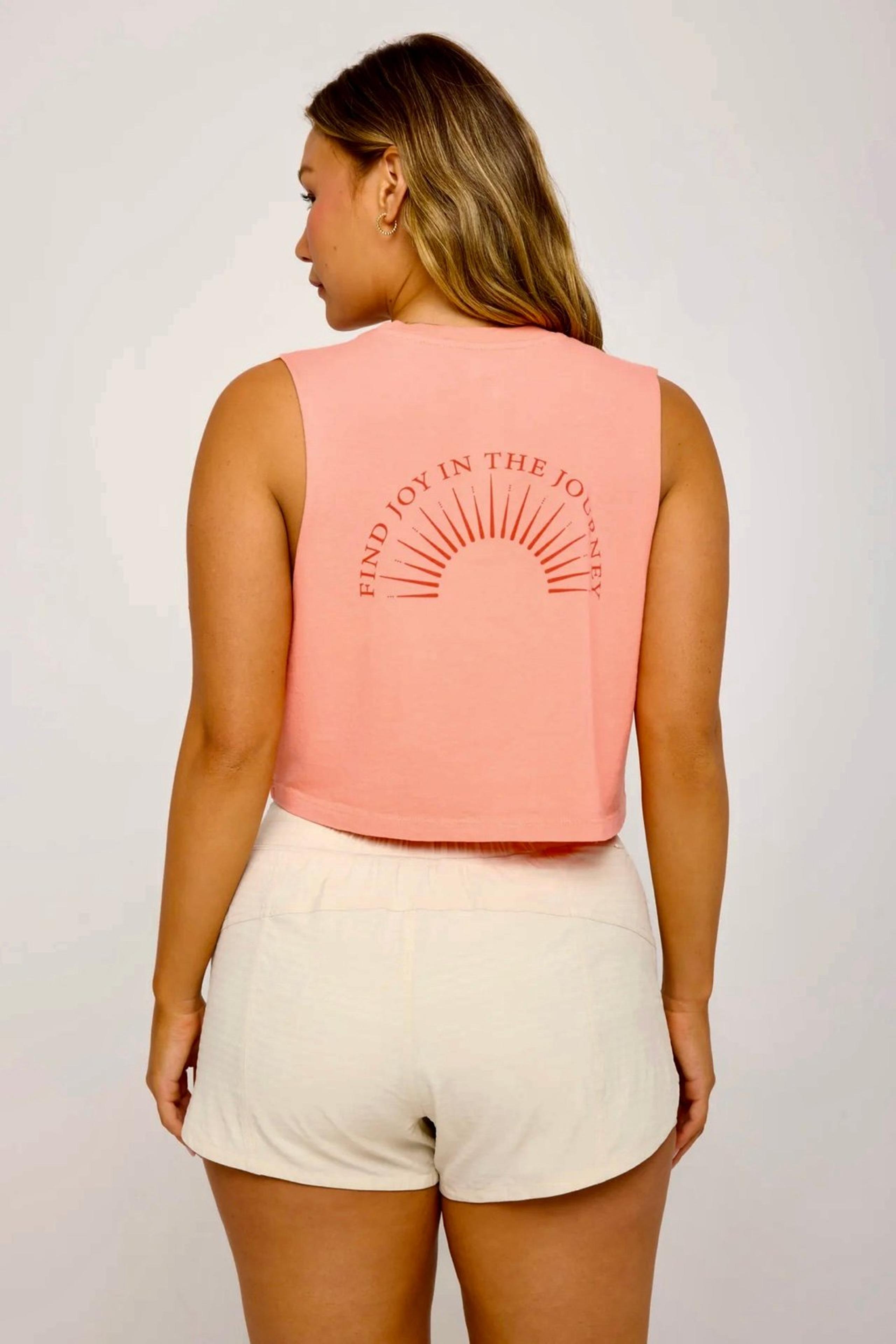 (XL) SPIRITUAL GANGSTER Journey Callie Crop Tank-Neon Nectar