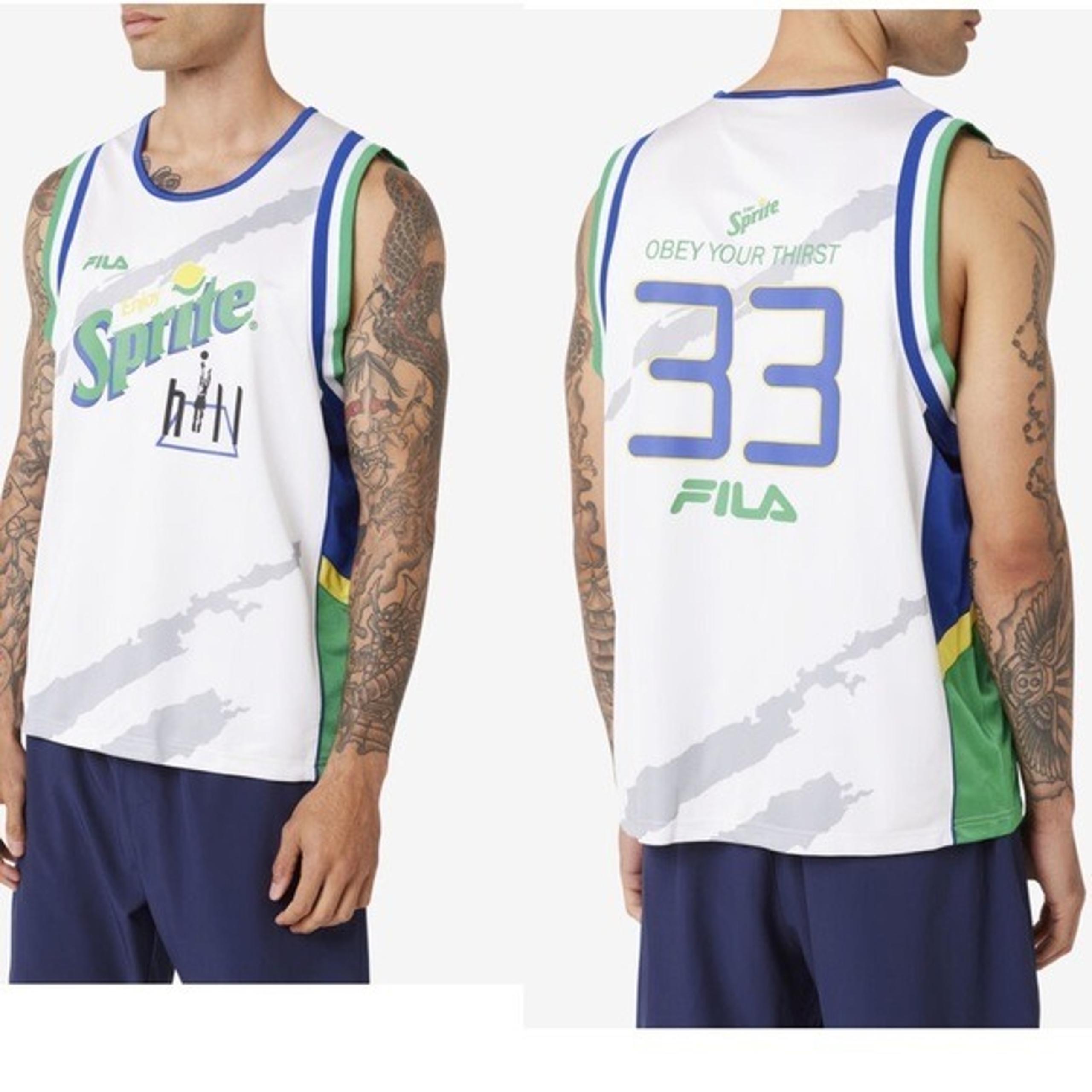 NWT FILA Grant Hill x Sprite Basketball Tank Top Jersey Small
