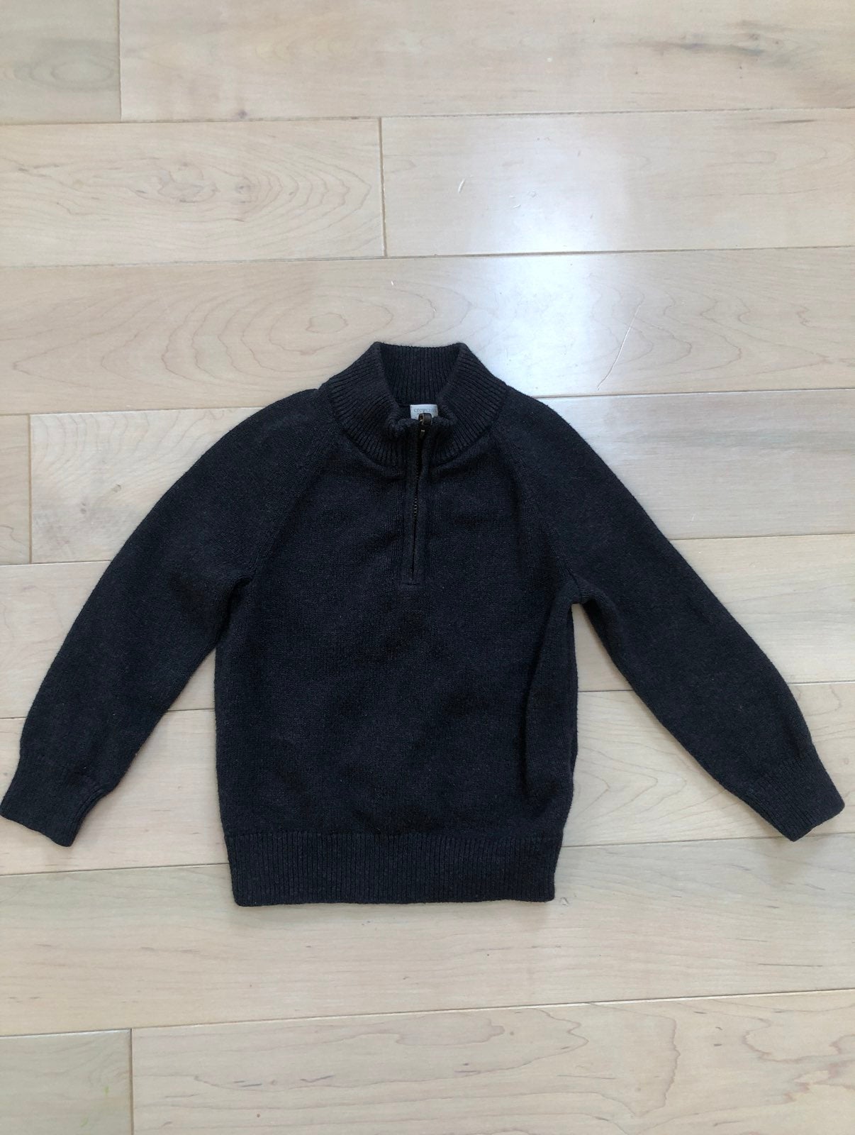 Crewcuts cashmere cotton half zip sweater 3