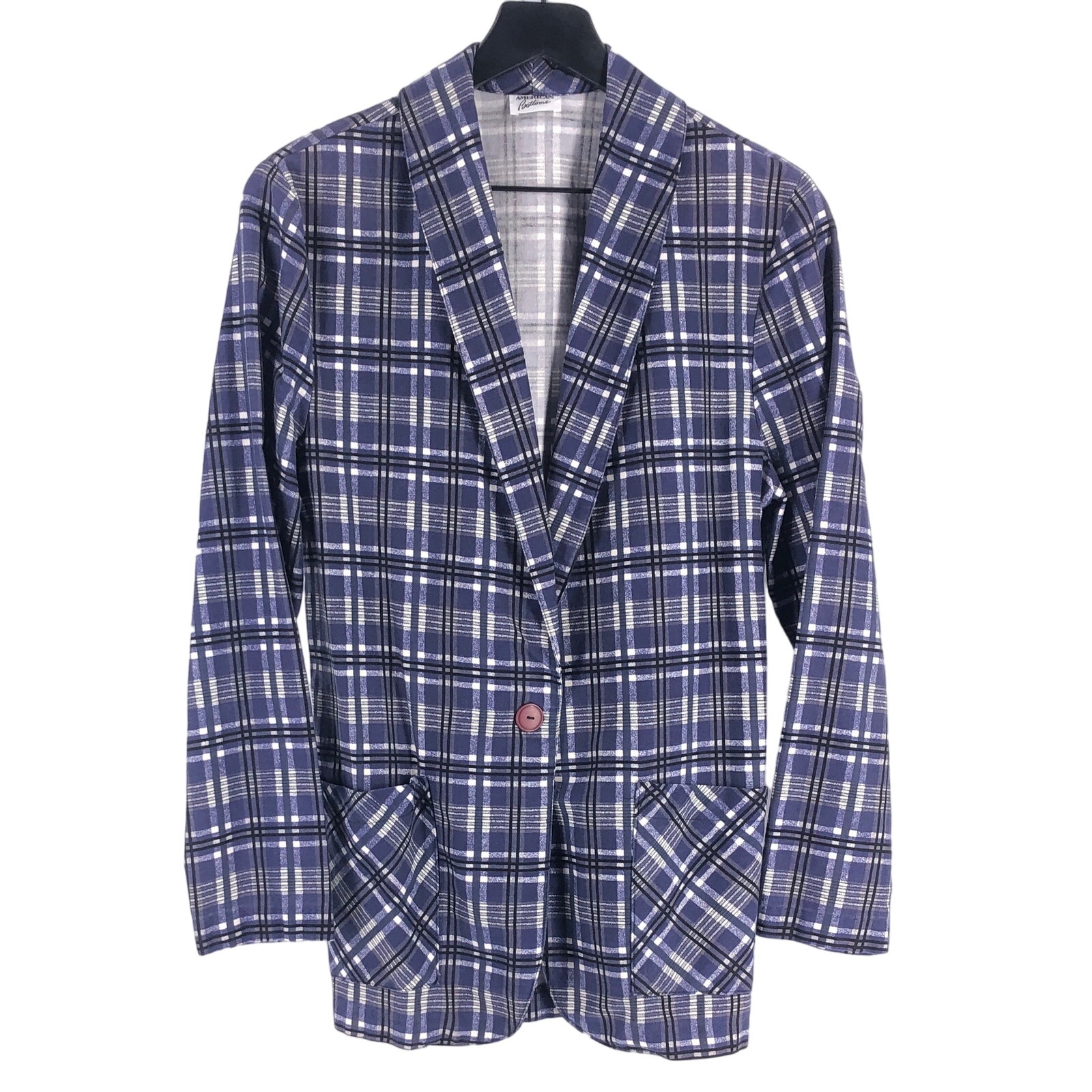 90s plaid lightweight blazer jacket 1990s vintage