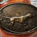 Vintage 70s Solid Brass Belt Buckle 2 1/2”x3” Pointer Dog Bird Hunting