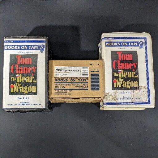 The Bear and the Dragon By Tom Clancy Audiobook on Cassette Tape Part 1 2 3