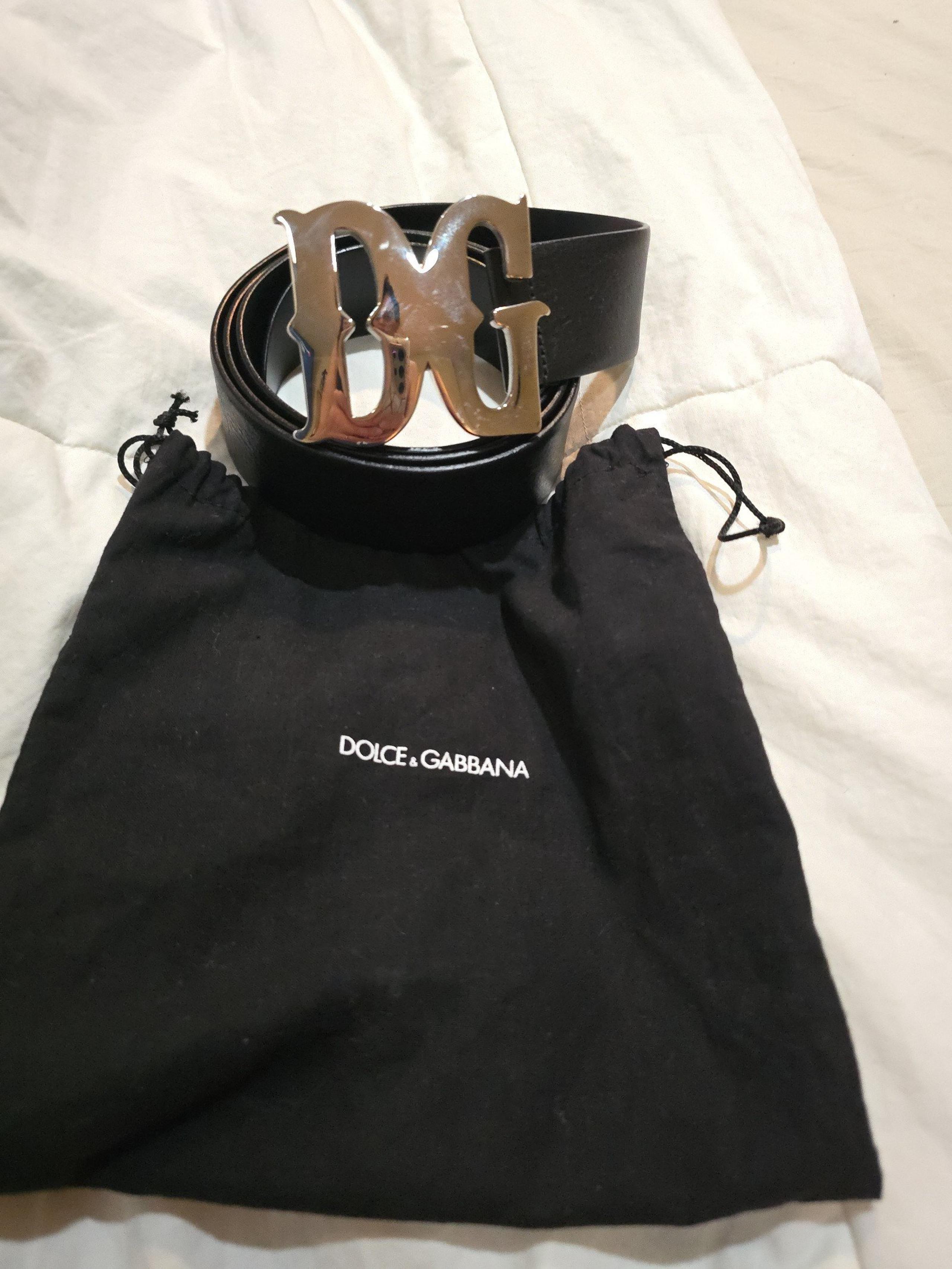 Authentic Dolce & Gabbana Men Black Belt