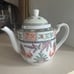 Vintage Hand Painted Teapot and 6 cups.