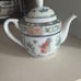 Vintage Hand Painted Teapot and 6 cups.