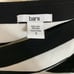 Bar III One Shoulder Knit Top Black and White Striped Women's Size Small