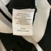Bar III One Shoulder Knit Top Black and White Striped Women's Size Small