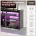 LED Tall TV Stand, Entertainment Center for 55/60/65 inch TV