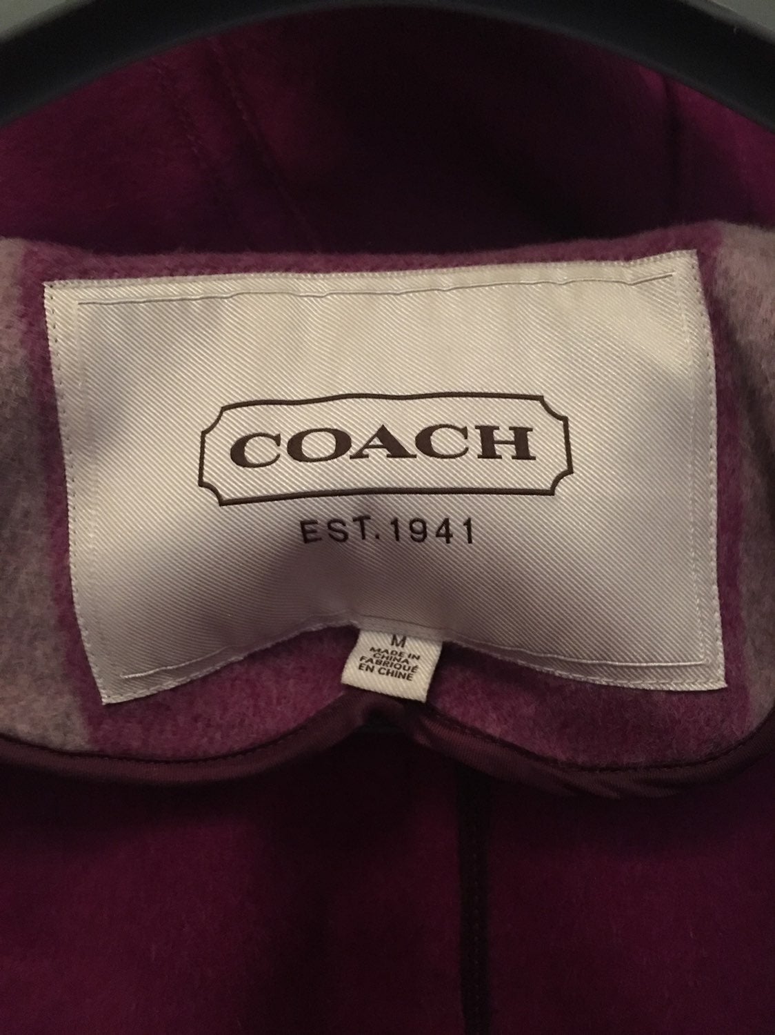 Womens Coach coat