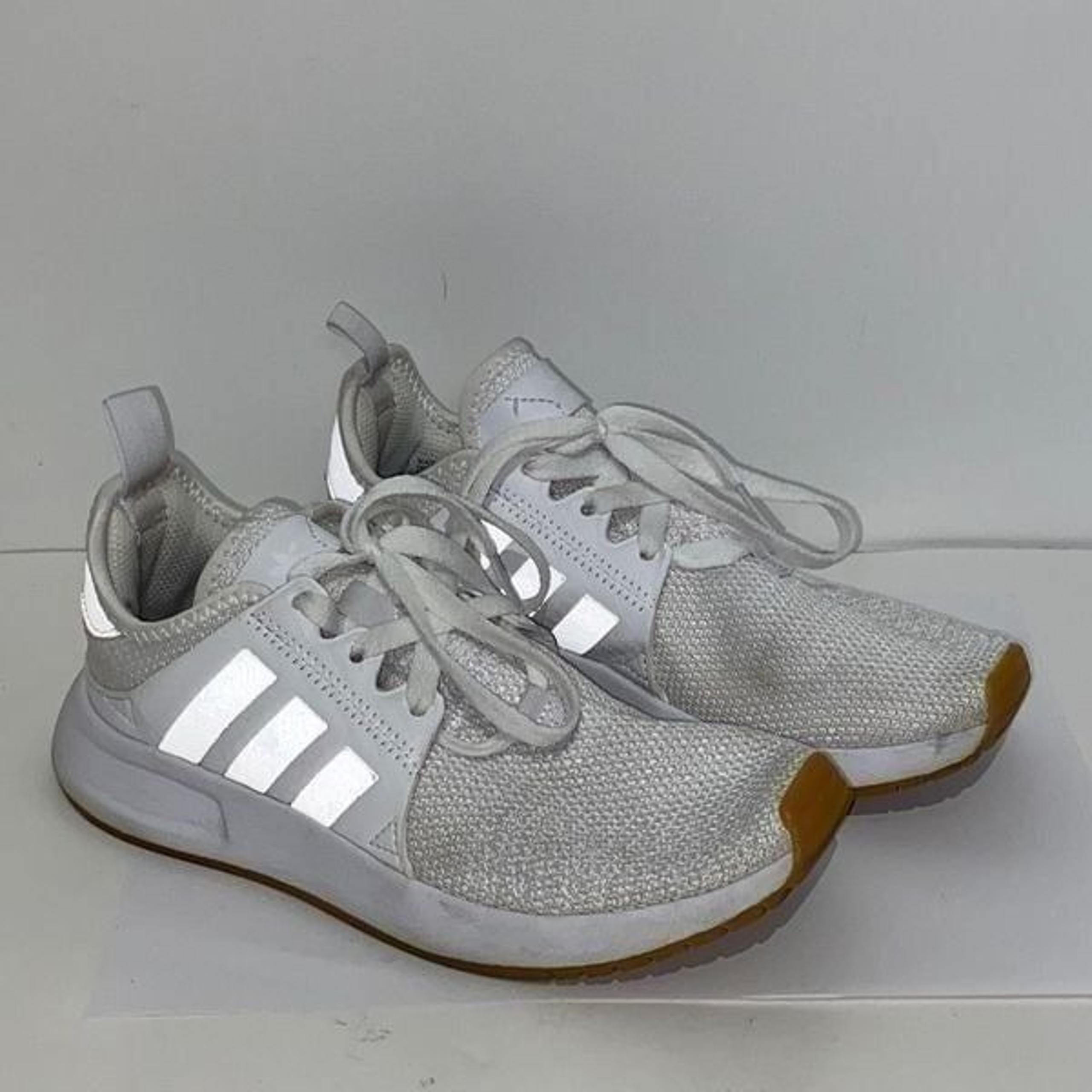 Adidas Kids X_PLR White / Gum Lace-Up Running / Casual Sneakers Size 3.5