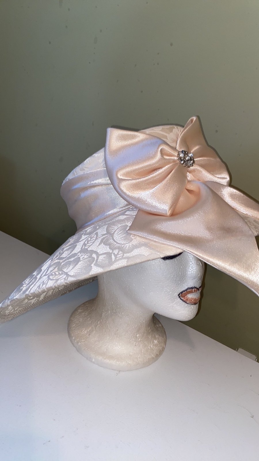 Gorgeous Champagne Church Dress Hat by Lisa Rene