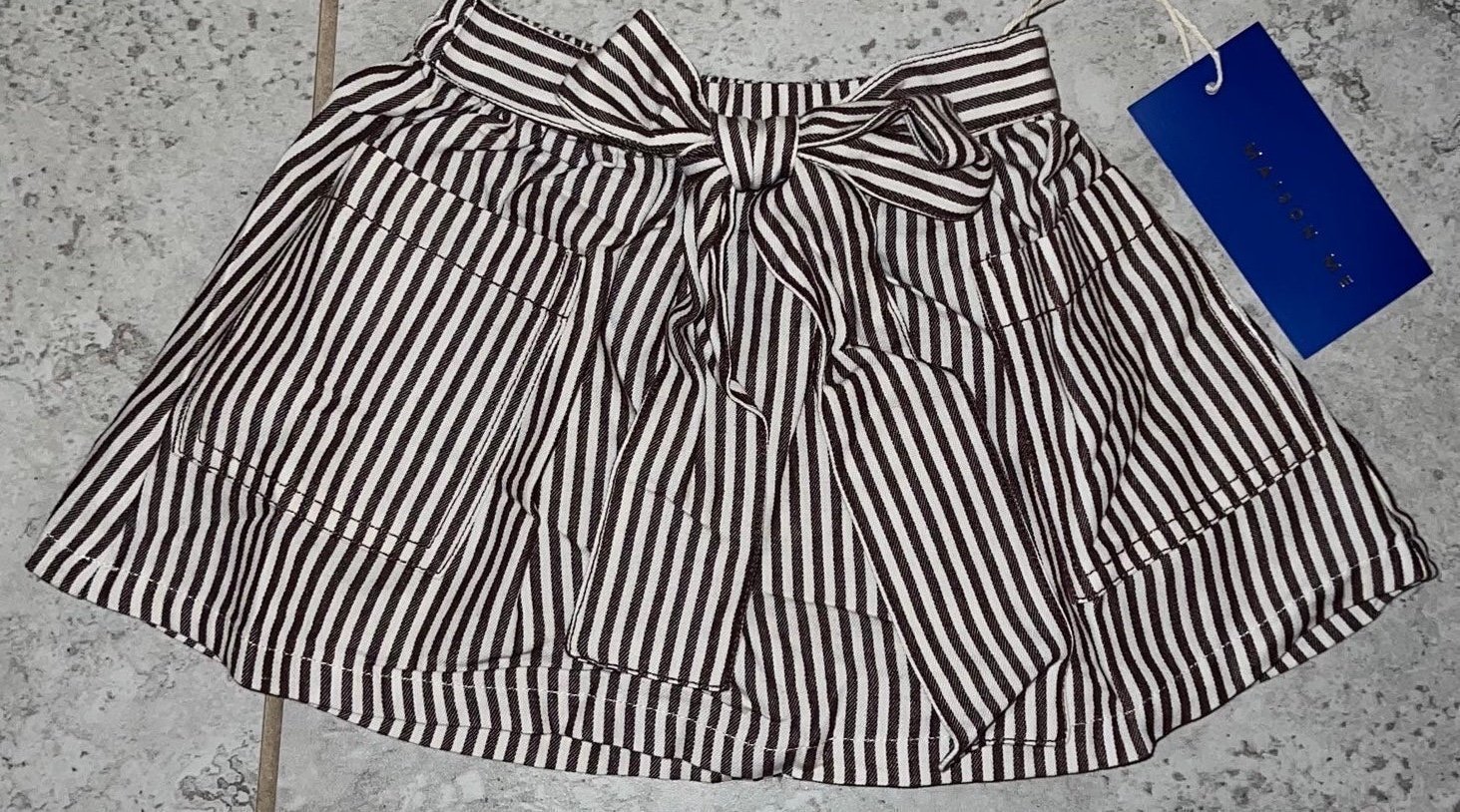 Maison Me Girl’s Striped Skirt NWOT