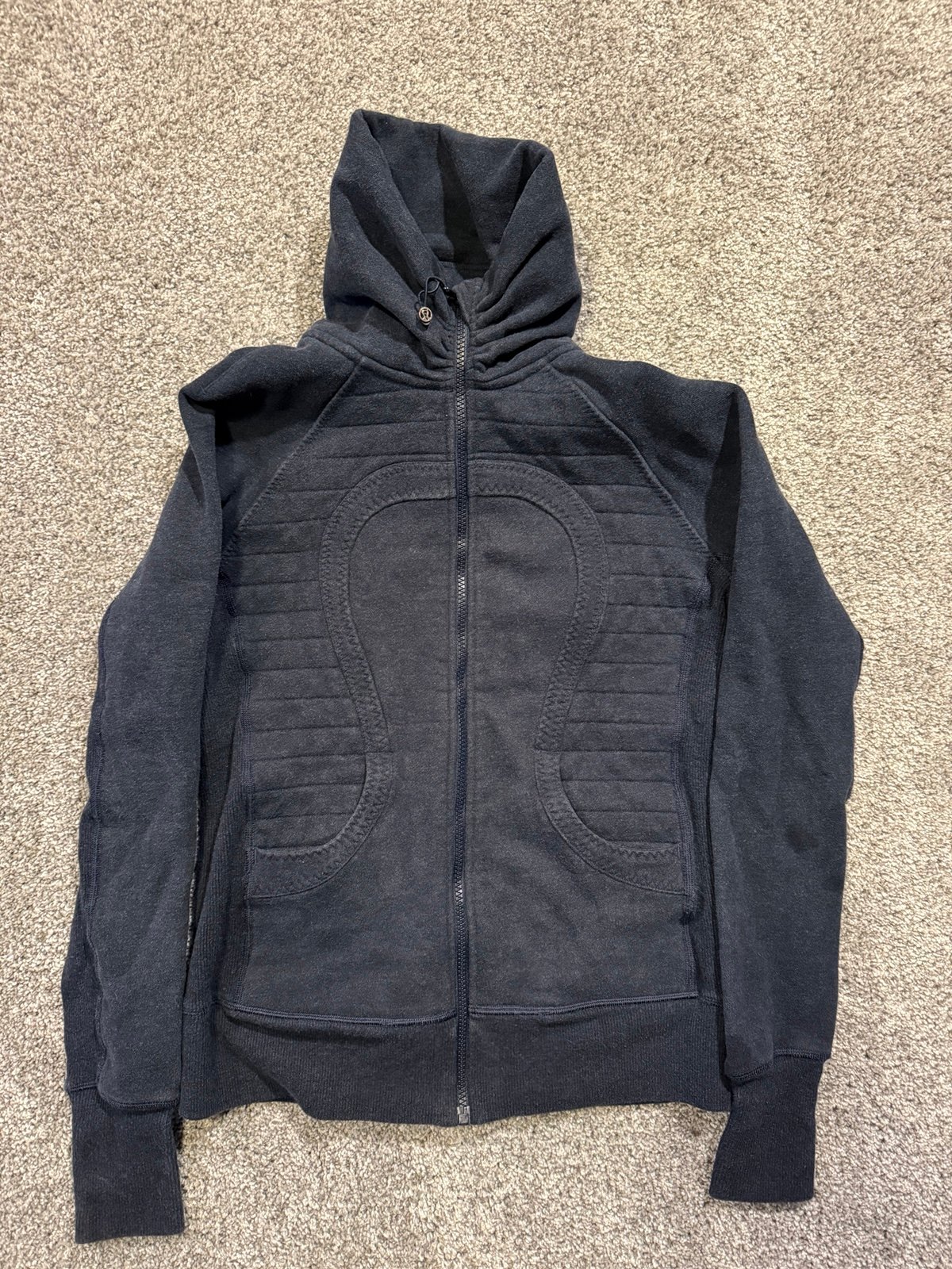 Lululemon Athletica Jacket Womens Size 8 Full Zip Up Navy Blue Coat (106259)