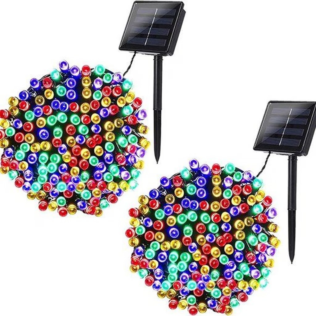 NEW Solar Christmas Lights, 2 Pack Total 144 FT 400 LED 8 Modes Waterproof