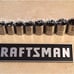 CRAFTSMAN 17pc LOT 3/8 Drive 6 point METRIC socket set