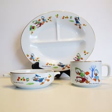 Walt Disney Productions Teacup Donald Duck & Nephews, Sango China Childrens Set