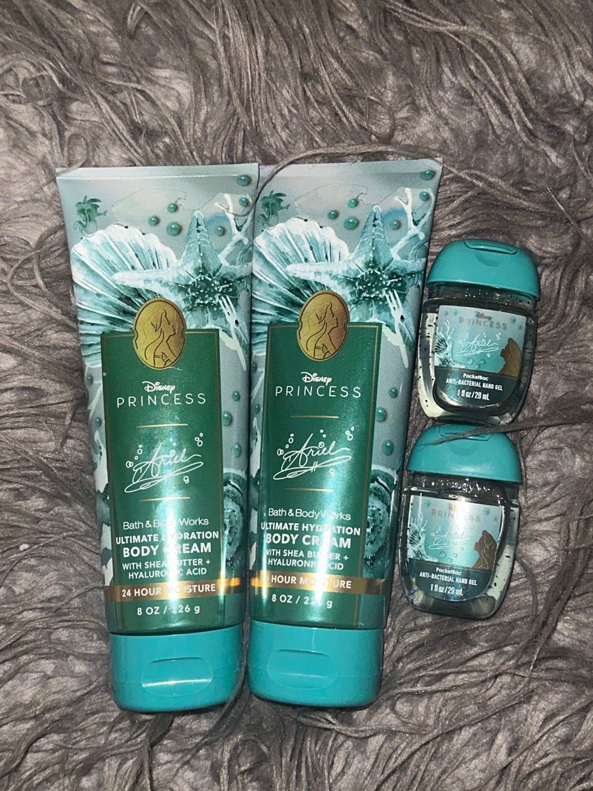 Disney Princess Ariel body cream and Pocketbacs: Bath & Body Works