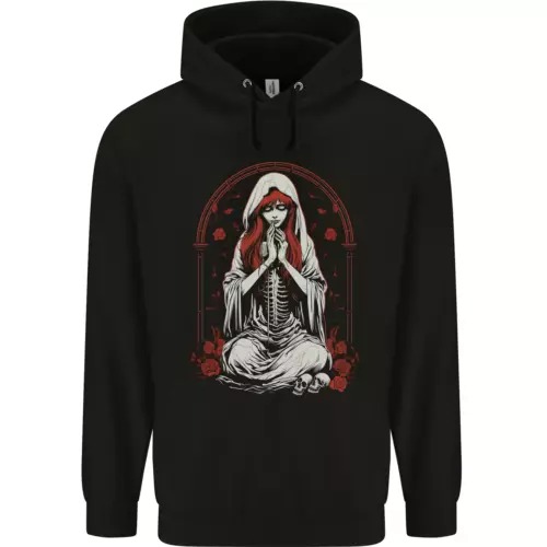 Anime Girl Fantasy Hoodie with Skulls & Roses