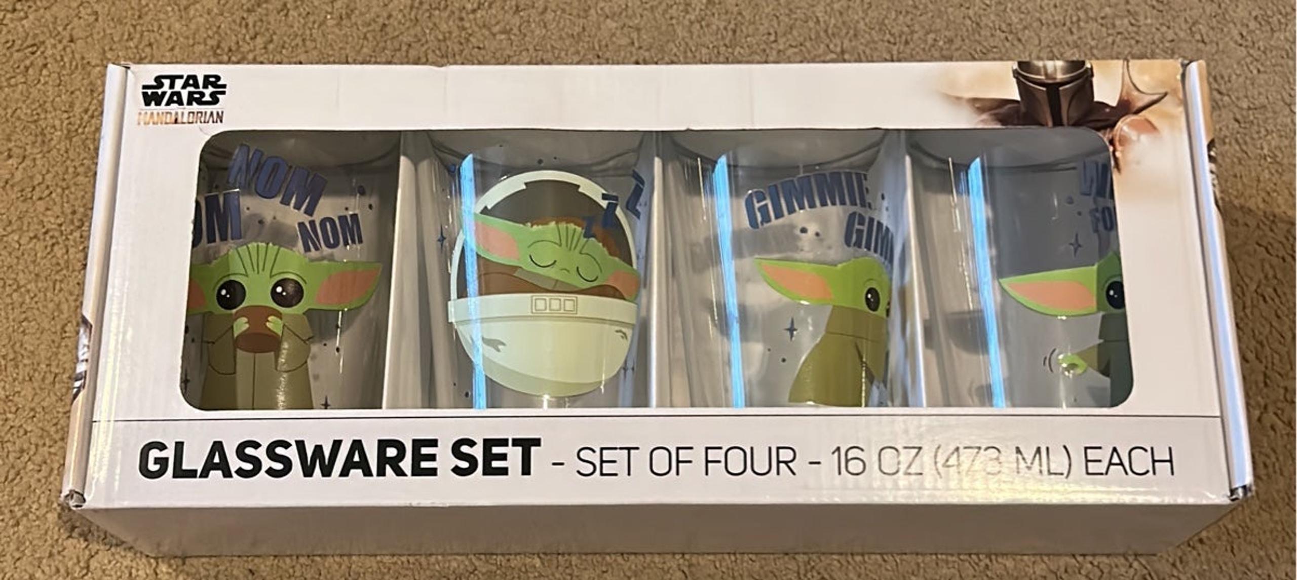 Grogu / Baby Yoda Drinking Glasses