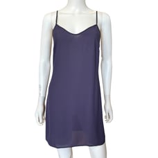 New ~ REISS ~ Women's Purple Luella Adjustable Strap Scoop Neck Slip Dress Sz 0