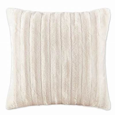 Madison Park Duke 20-Inch Square Throw Pillow in Ivory