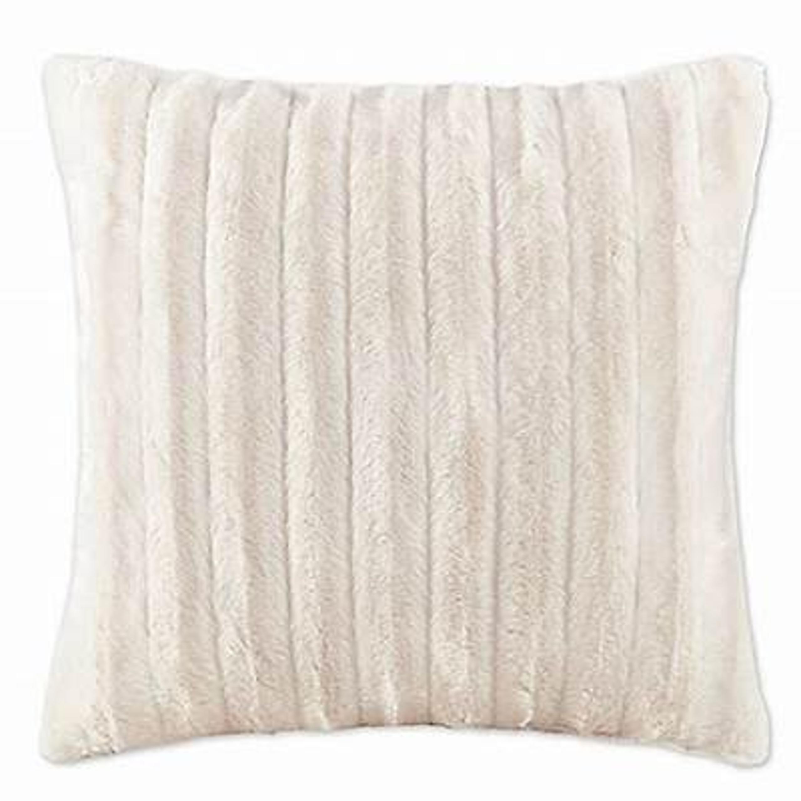 Madison Park Duke 20-Inch Square Throw Pillow in Ivory