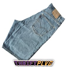Vintage 90s Levi’s 569 Skater Grunge Baggy Wide Leg Jorts Jean Shorts