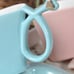 Heart- Creative 3D Hand Crafted Porcelain Enamel Peacock Coffee Cup Set with Sau