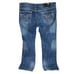Rock & Roll Cowboy Denim Mens Pistol Straight Jeans 40x34 Blue Thick Stitch