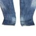 Rock & Roll Cowboy Denim Mens Pistol Straight Jeans 40x34 Blue Thick Stitch