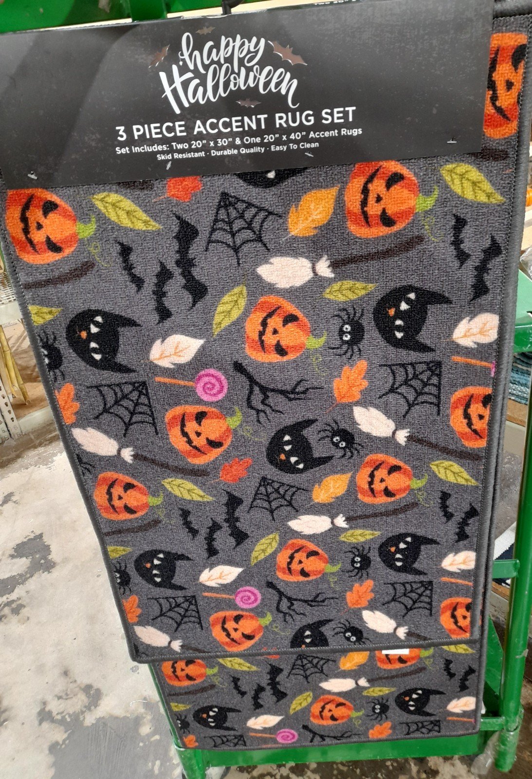 3pc Halloween rug set