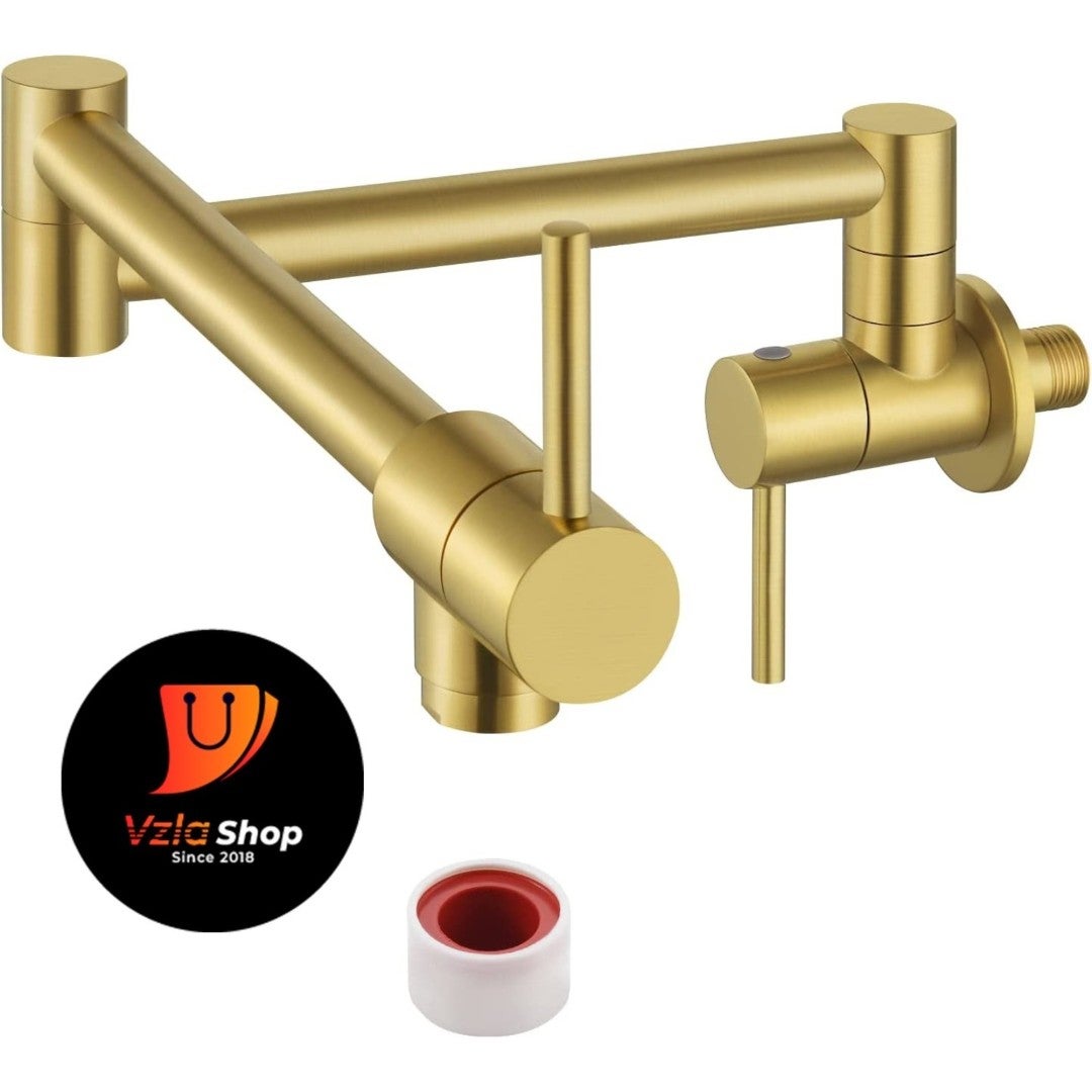 KES Folding Faucet Brass Double Joint Swing Arm Sink Faucet OPEN BOX-NEVER USED