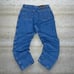 Wrangler Jeans Baggy Wide Leg Fit Medium Wash Denim Fleece Lined