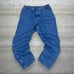 Wrangler Jeans Baggy Wide Leg Fit Medium Wash Denim Fleece Lined