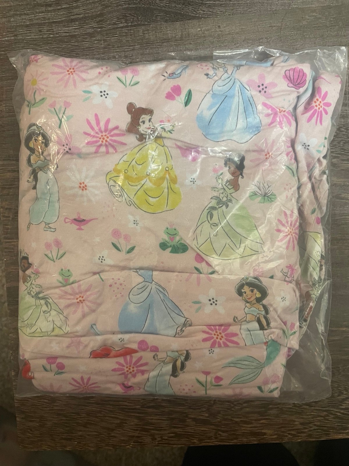 Little Sleepies OG Disney princess crib sheet pink bamboo