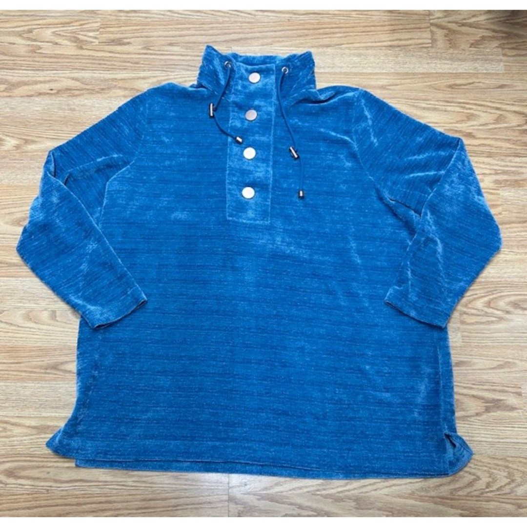 2X - Soft Surroundings - Blue Pullover top - St. Germain Tunic -sweater