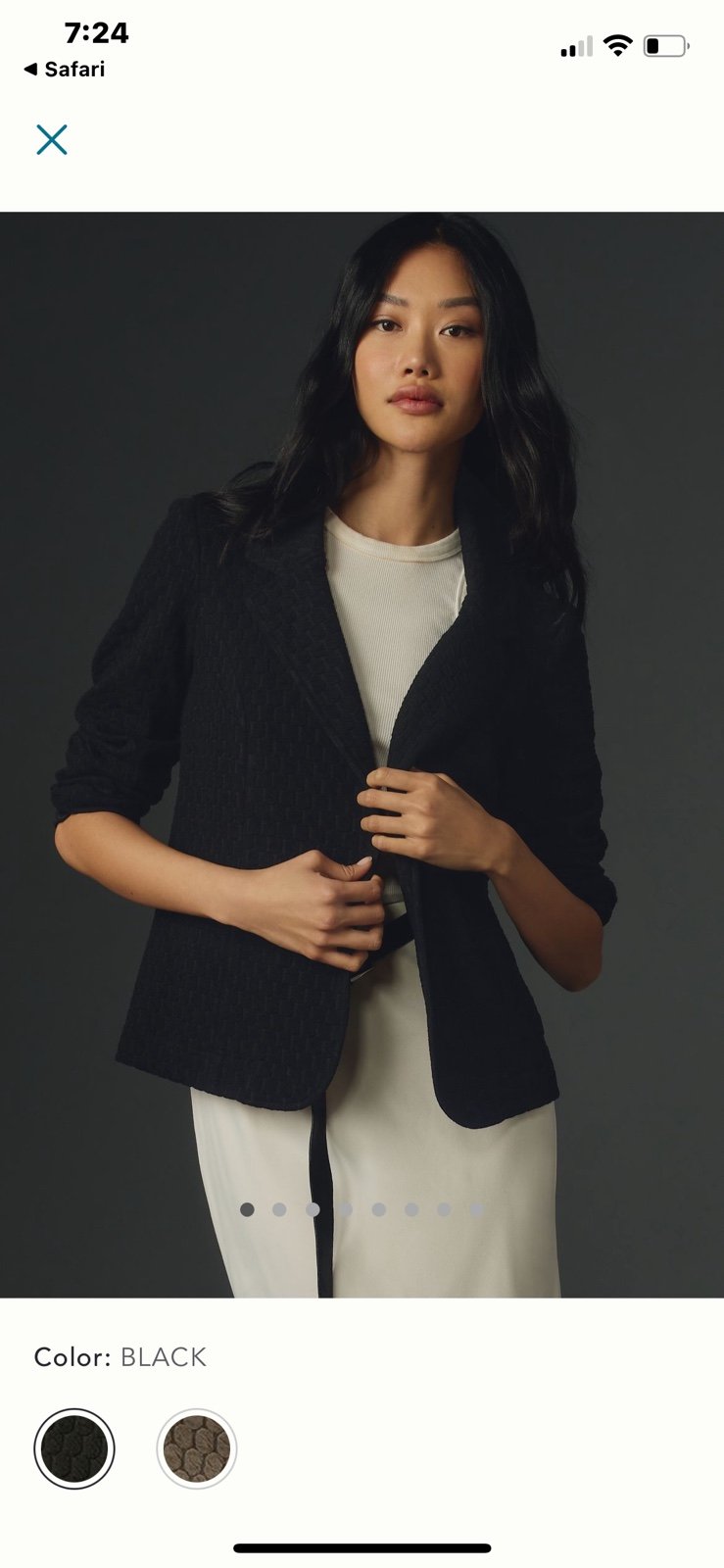Anthropologie Porridge Knit Blazer