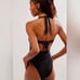 Free People We Are HAH Pull It Thru Bodysuit/Swimsuit Classic Black Size Medium