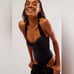 Free People We Are HAH Pull It Thru Bodysuit/Swimsuit Classic Black Size Medium